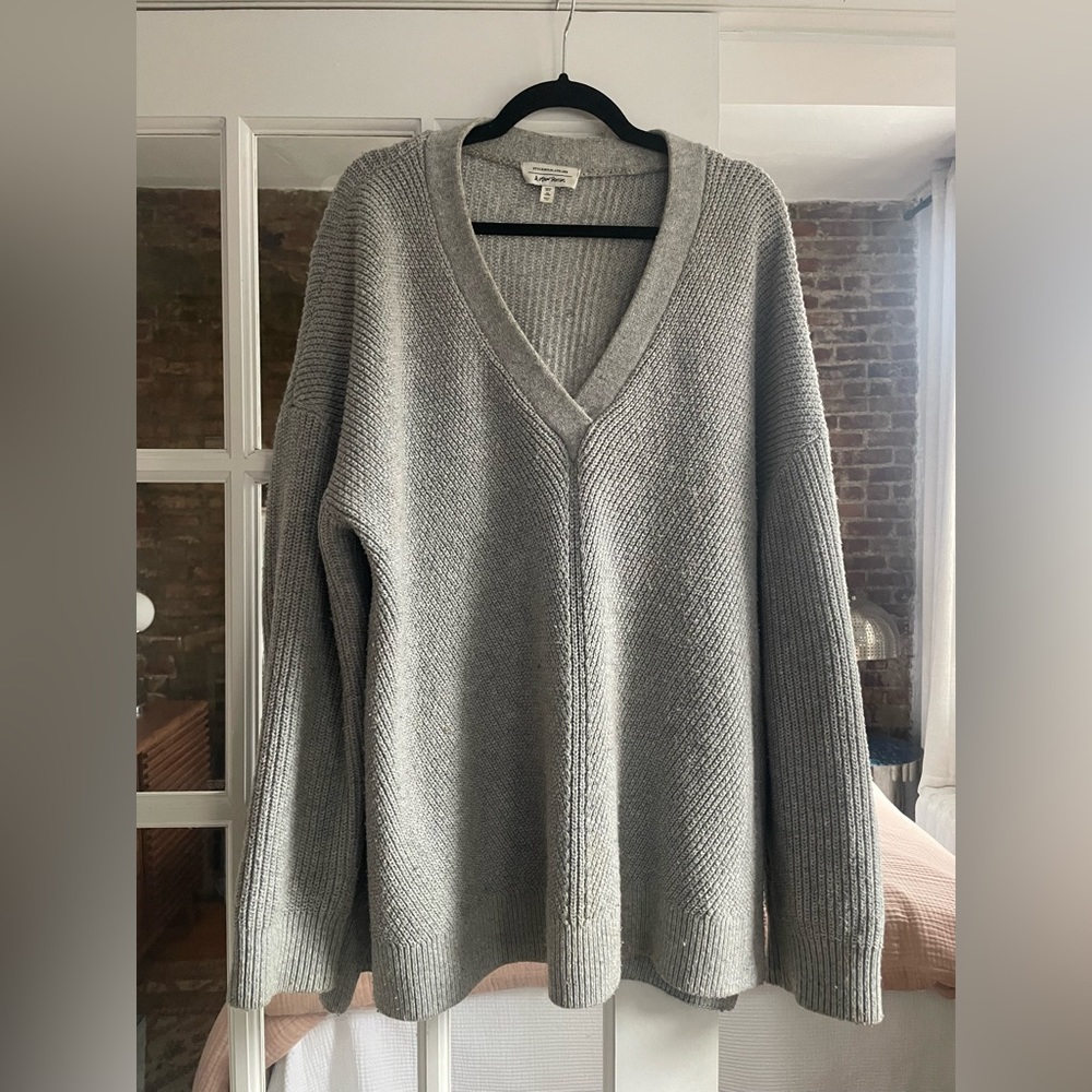 Chunk Knit Gray Sweater